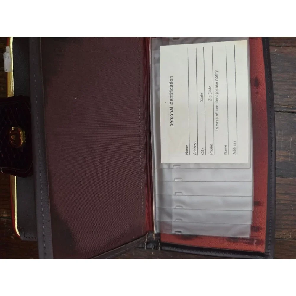 Vintage Oleg Cassini Leather Wallet Pocketbook
